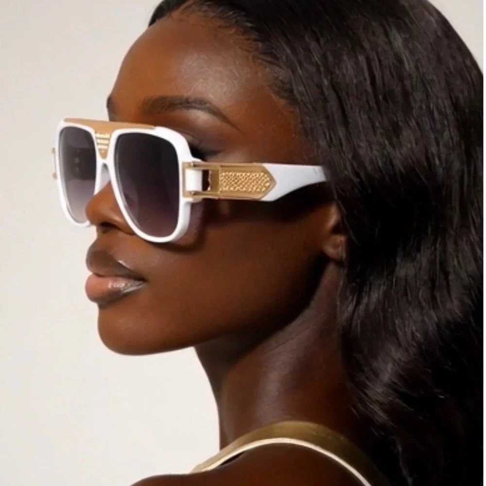 Women Sunglasses Vintage Style Designer Glam Streetwear‎ Festival Summer Shades